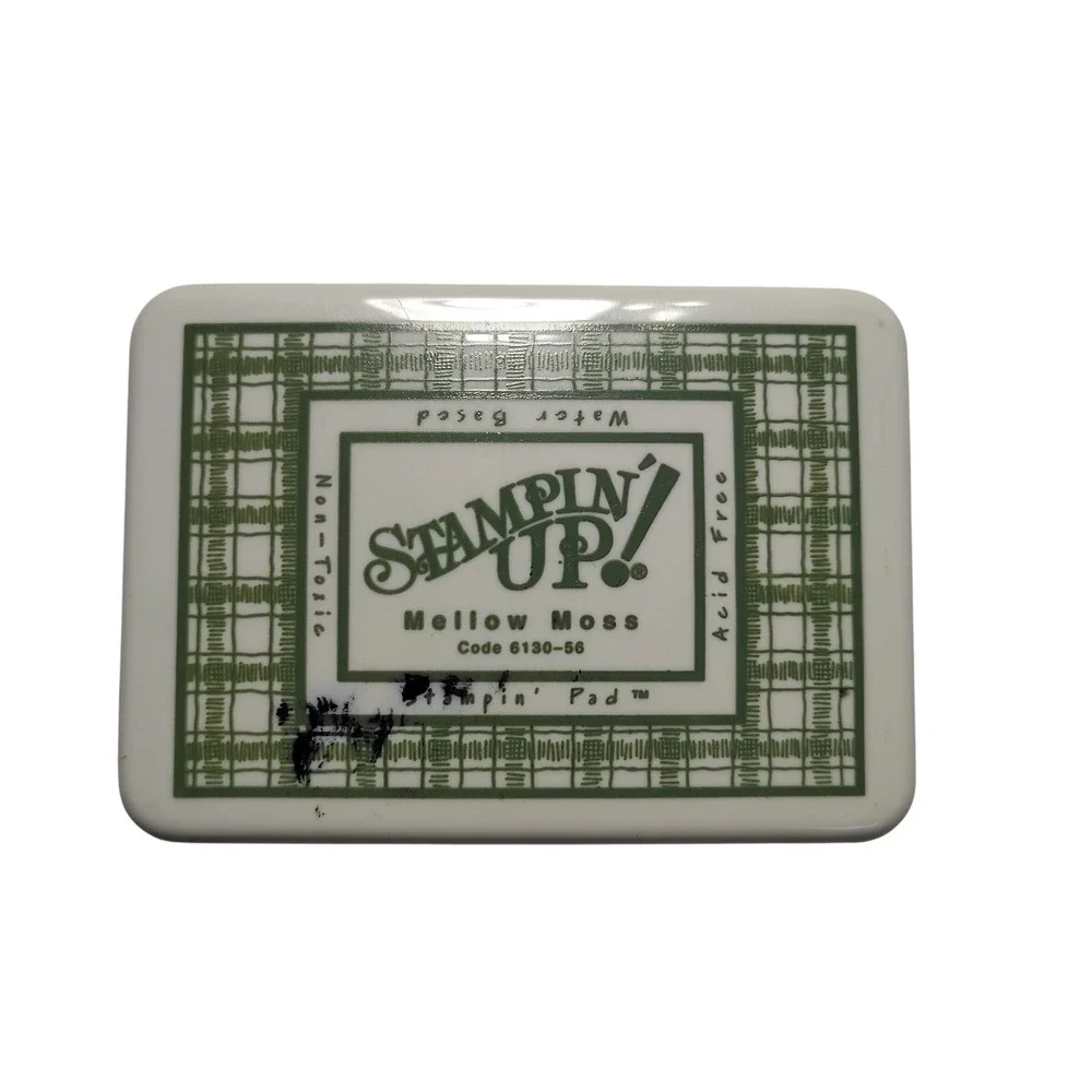 Stampin Up Mellow Moss Water Based Ink Pad Acid Free‎ Non Toxic Crafting